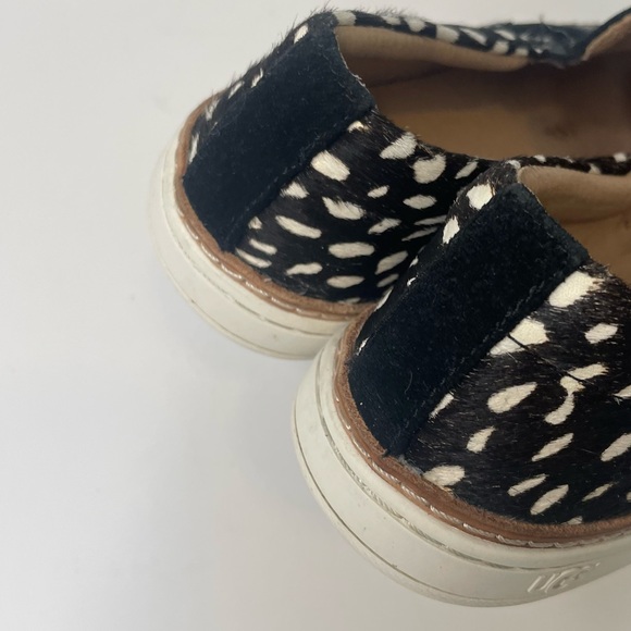 Ugg Soleda Calf Hair Animal Print Slip On Flats Casual Sneakers Womens Size 6 - Picture 10 of 14